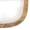 Hello Honey® 16" White Enameled Mango Wood Tray